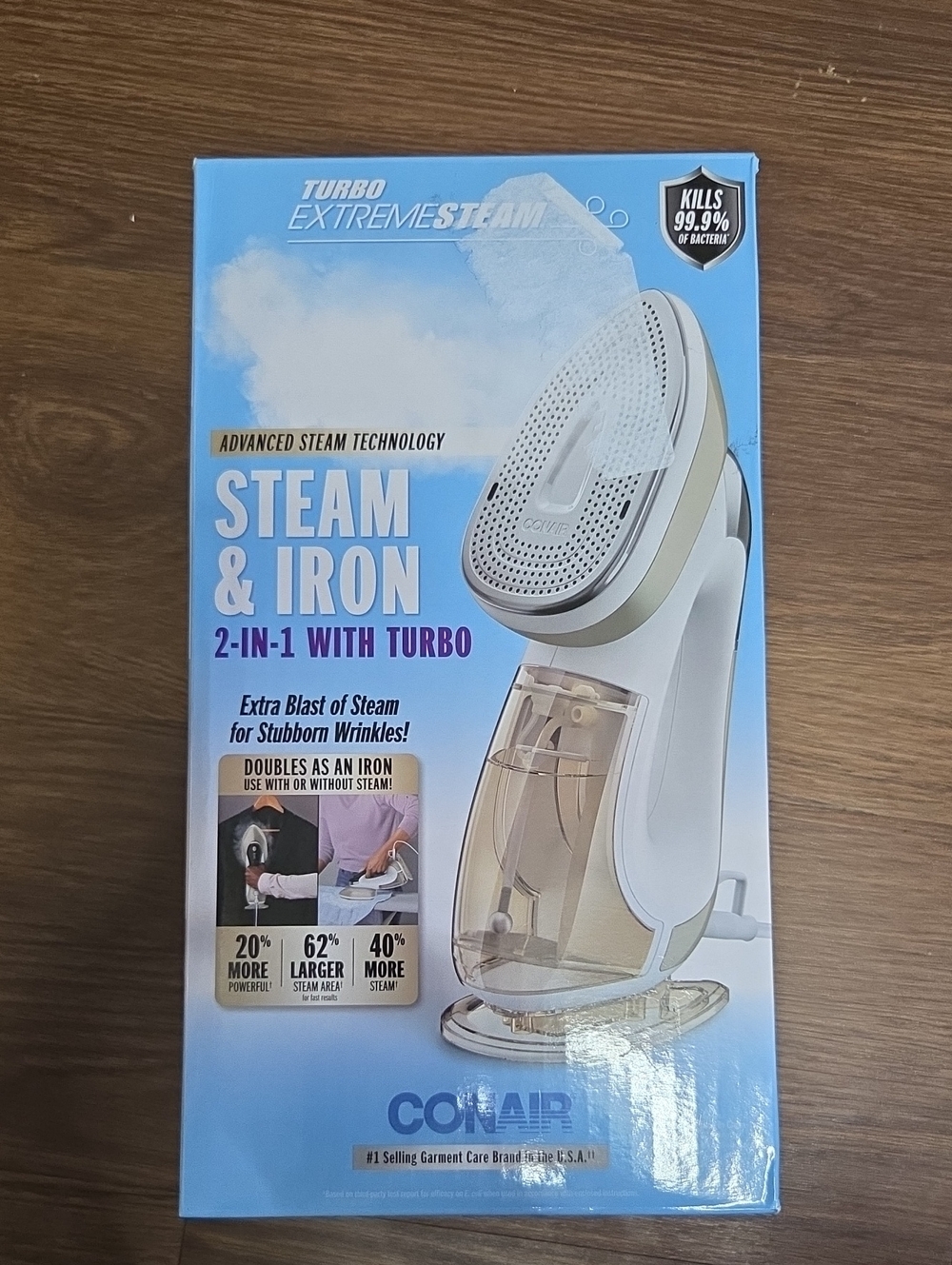 Conair Turbo ExtremeSteam 2-in-1 Handheld Steamer Iron